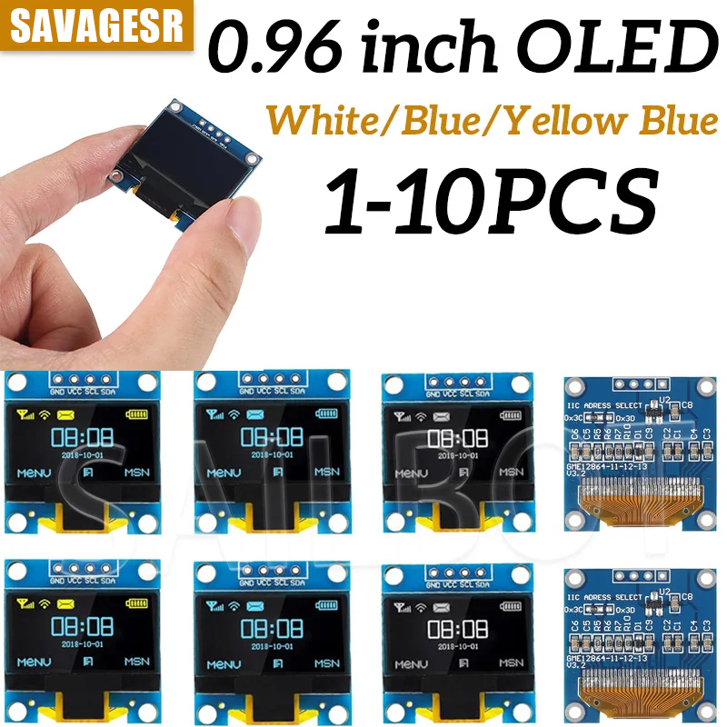 I2C Lcd Display - 1-10PCS 0.96 Inch OLED Display Module