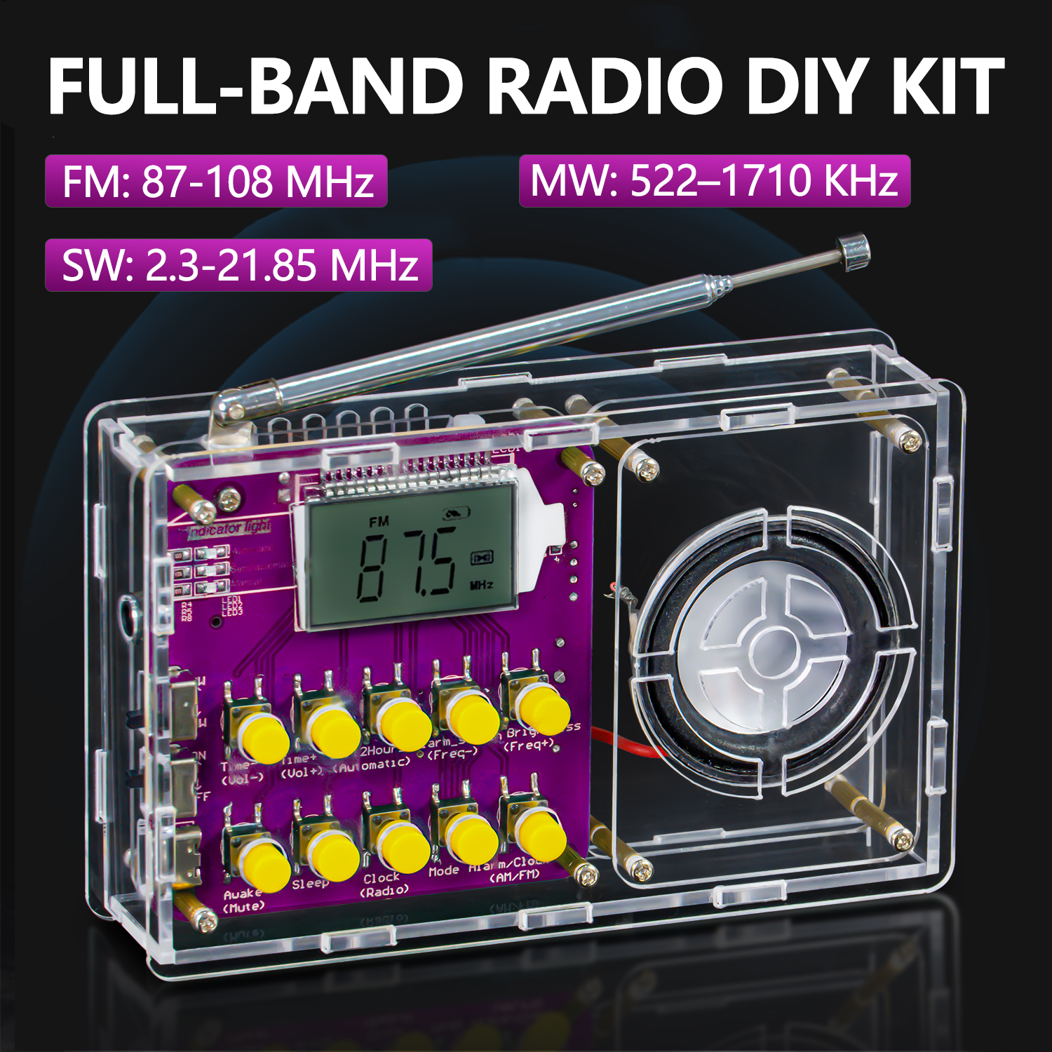 Diy Electronics Game - Full-band Radio DIY Kit FM/MW/SW SMD
