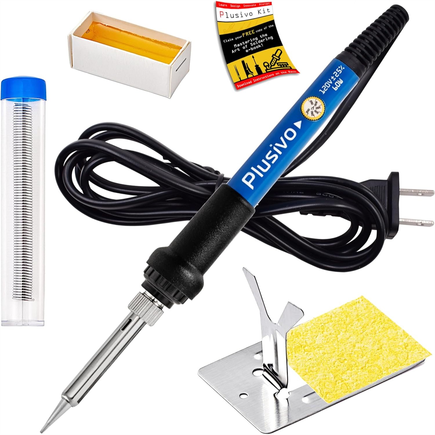 Diy Electronics Flux - 60W Soldering Iron Kit With Adjustable