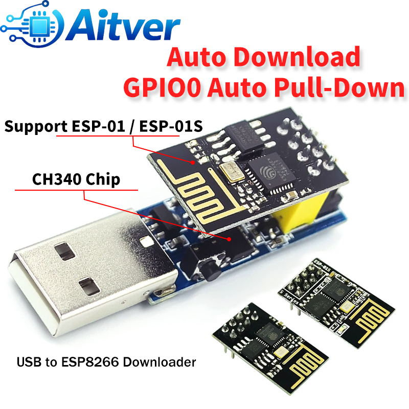 Diy Electronics Game - ESP01 Programmer Adapter USB to ESP8266