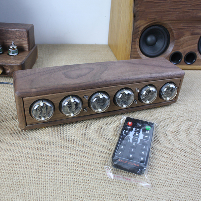 Diy Electronics Gifts - Luxury Wood Nixie Tube Clock Digital