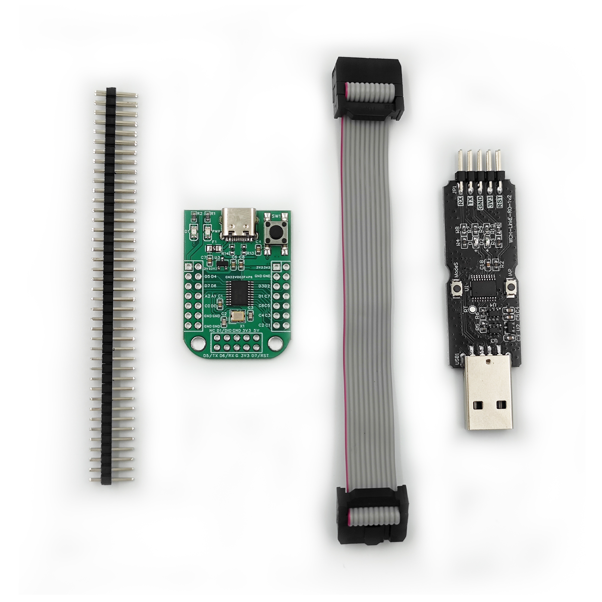 Diy For Electronics - CH32V003 Kit 5IC Development board WCH