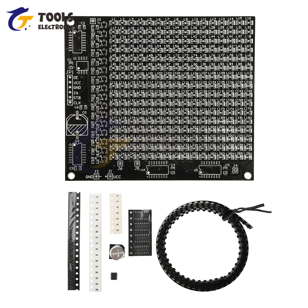 DIY Electronic Kit 64LED/256LE - Diy Electronics Set ulasan dan harga