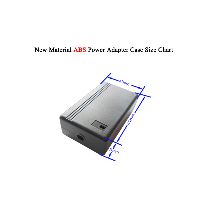 Black ABS Power Adapter Case N - Diy Electronics Wire ulasan dan harga