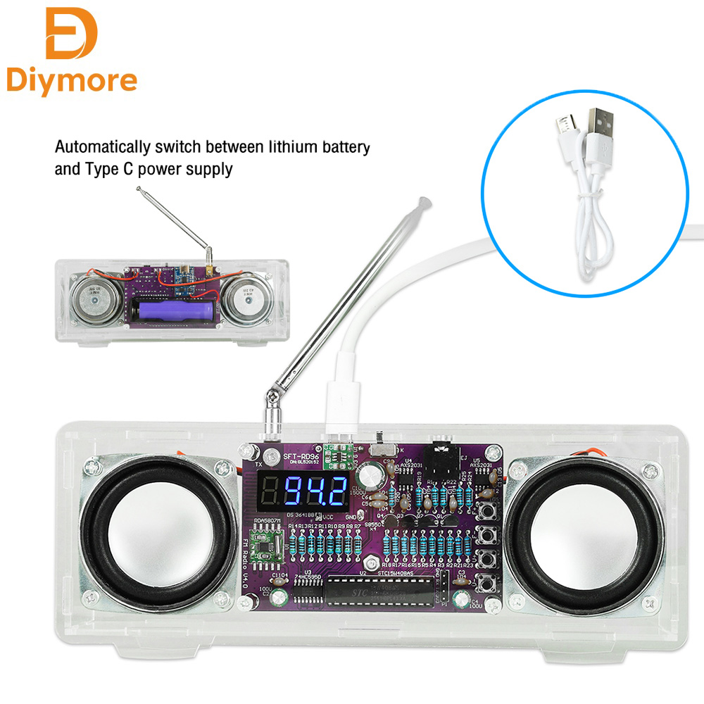 Dual Channel Electronic FM Rad - Diy Electronics Youtube Channel ulasan dan harga