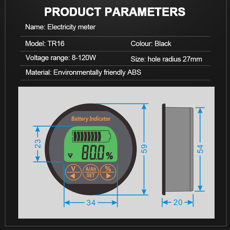 TR16 DC 8-100V Battery Tester  - Diy Electronics Store ulasan dan harga