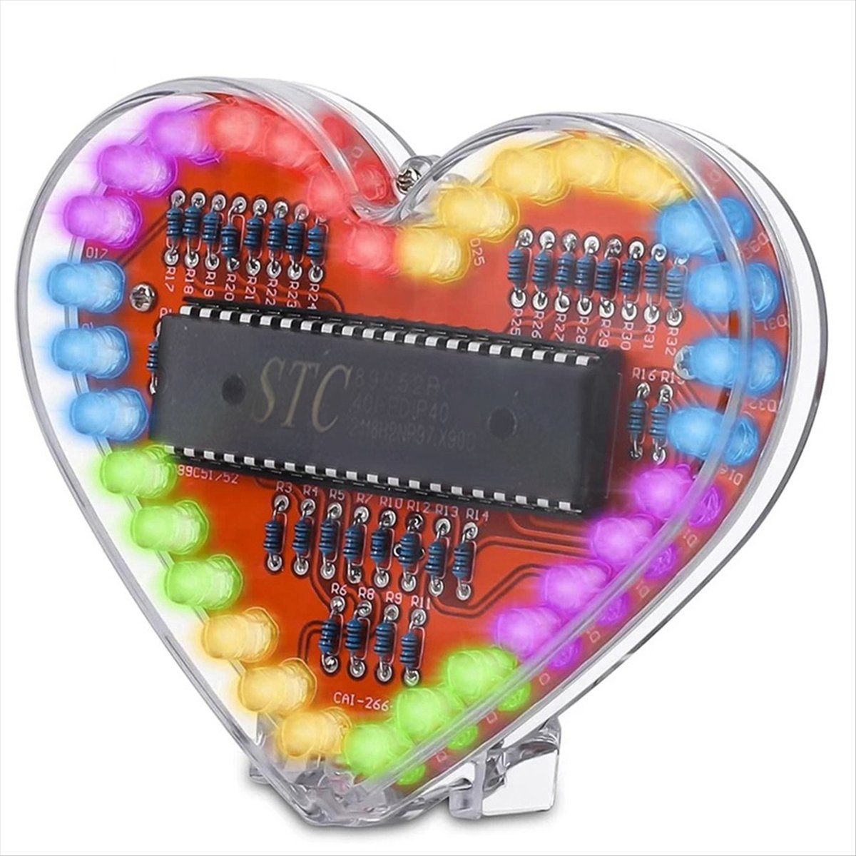 REST Heart Shaped RGB LED Flas - Diy Electronics Projects For Students ulasan dan harga