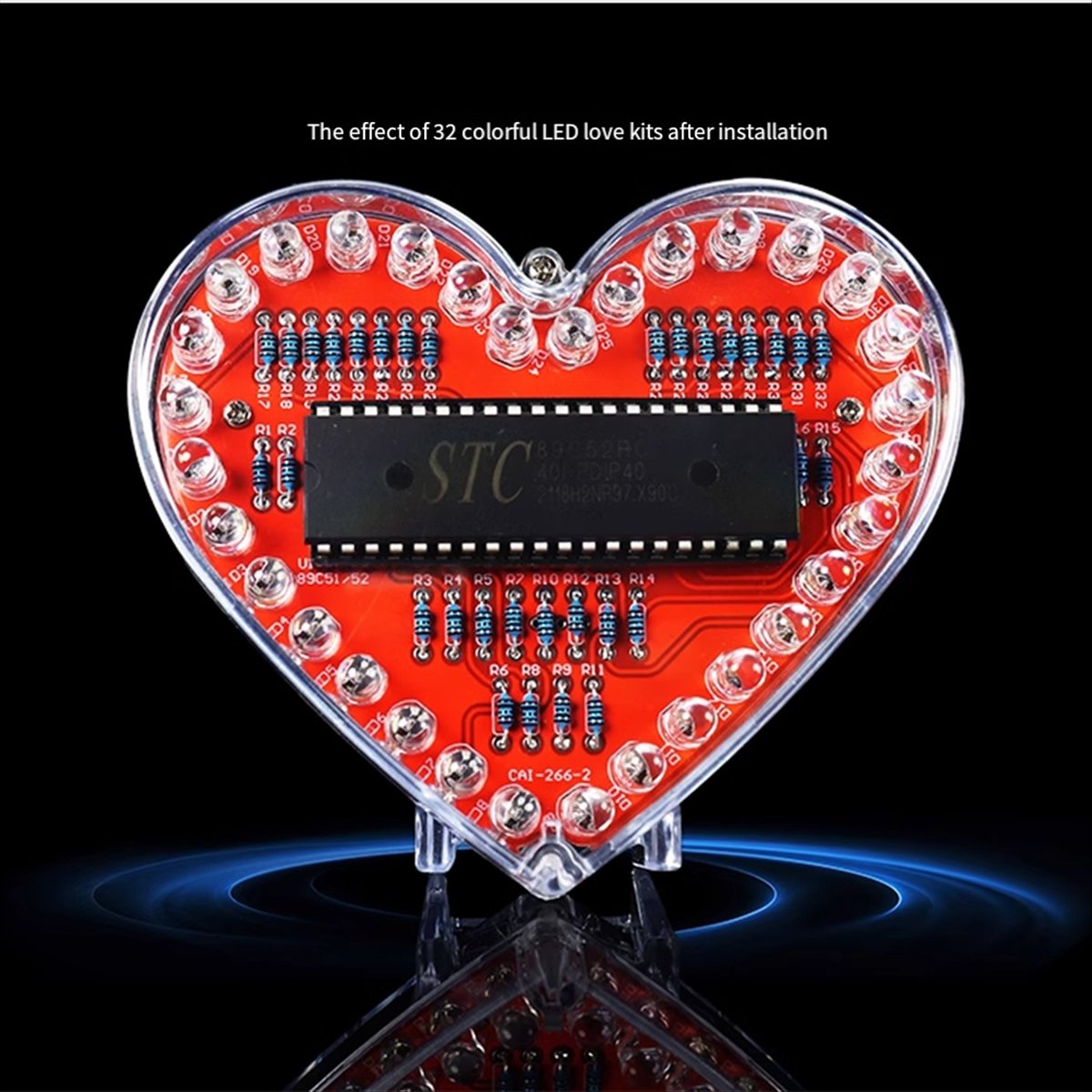 REST Heart Shaped RGB LED Flas - Diy Electronics Projects For Students ulasan dan harga
