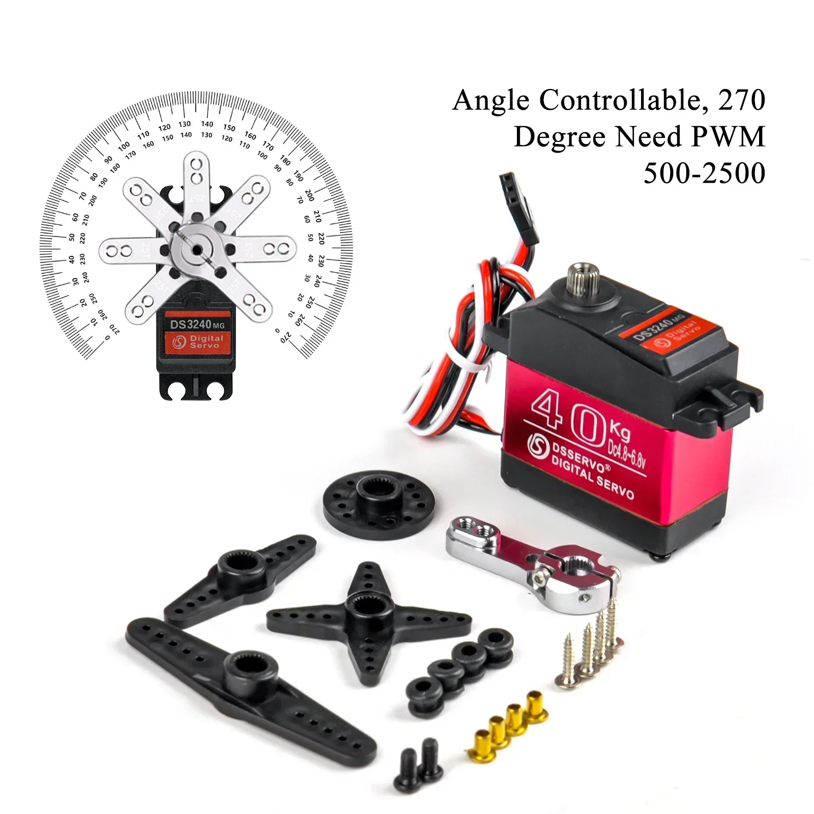 Digital Servo 40KG 180/270 Deg - Diy Electric Car ulasan dan harga