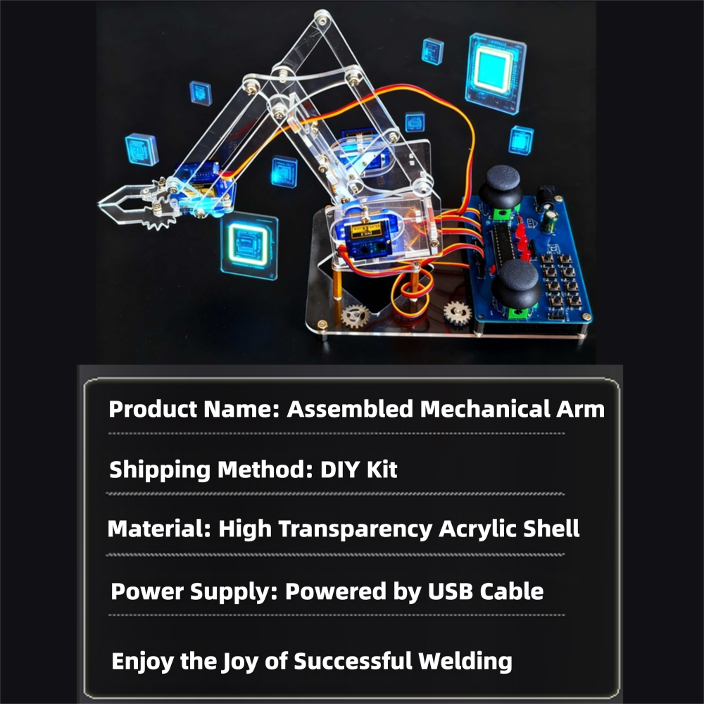 Complete DIY Robotic Arm Assem - Diy Electronics Gifts ulasan dan harga