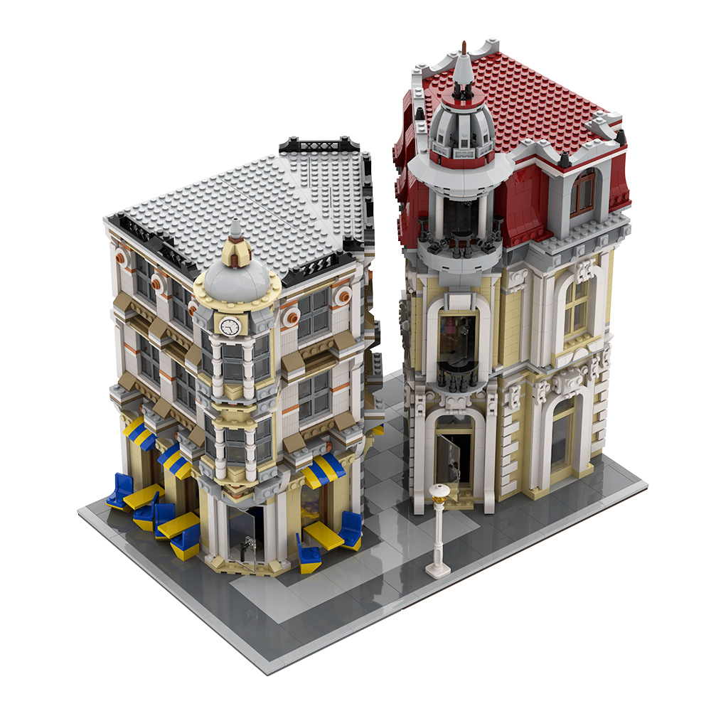 Gobricks MOC Street View Corne - Diy Electronics Store ulasan dan harga