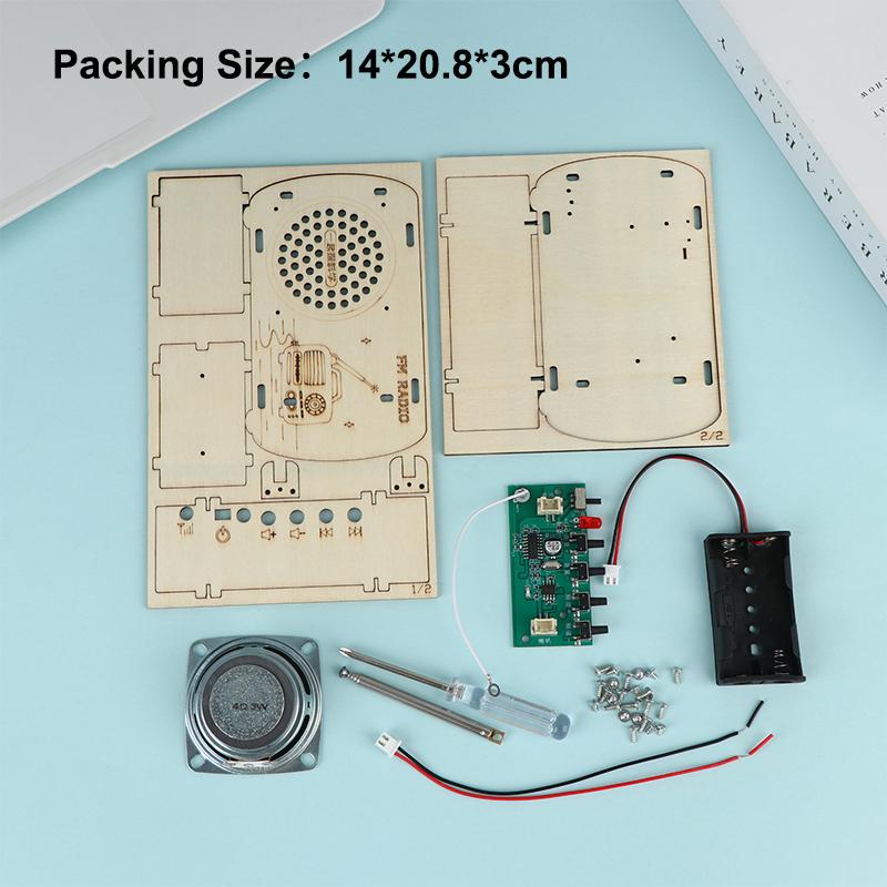 DIY Wooden FM Radio Kit Vintag - Diy Electronics Projects For Students ulasan dan harga