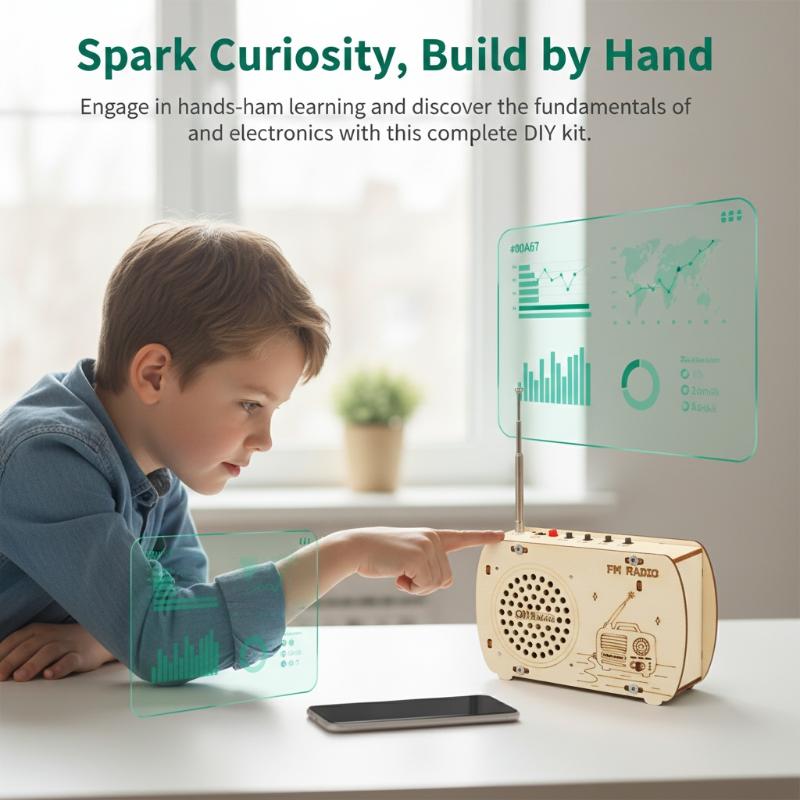 DIY Wooden FM Radio Kit Vintag - Diy Electronics Projects For Students ulasan dan harga