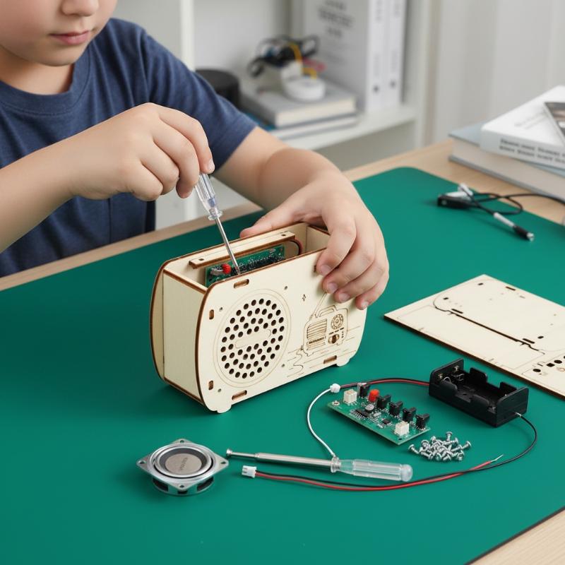 DIY Wooden FM Radio Kit Vintag - Diy Electronics Projects For Students ulasan dan harga