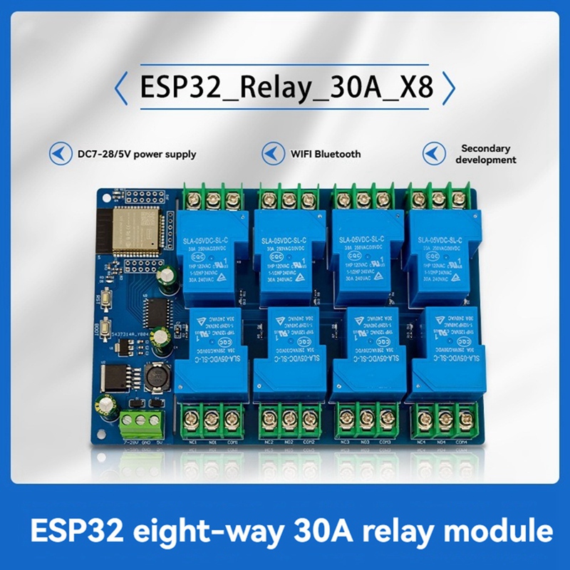8 Channel Relay Module 30A DC7 - Relay Module 5V ulasan dan harga