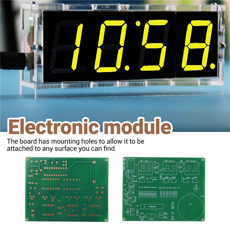 Stylish-AT89C2051 6 Digital LE - Diy Electronics Flux ulasan dan harga