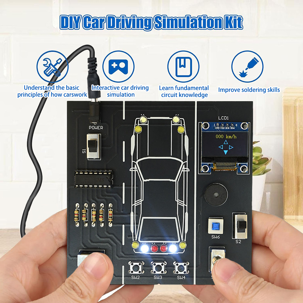 DC5V DIY Car Driving Simulatio - Diy Electronics Projects For Students ulasan dan harga