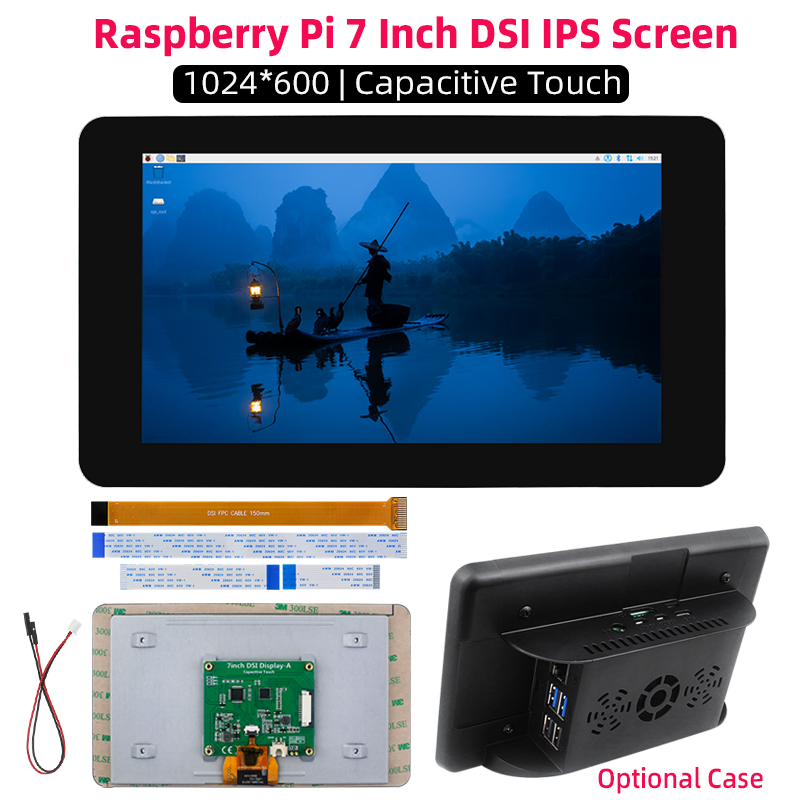 Raspberry Pi 7 Inch DSI 1024*6 - Raspberry Pi Zero ulasan dan harga