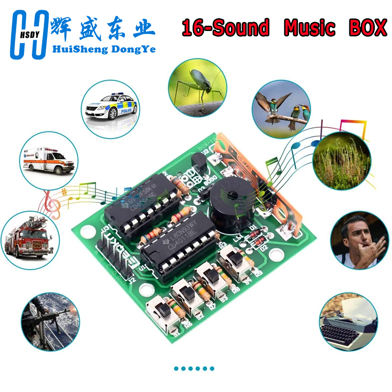 16 Music Sound Box BOX-16 Boar - Diy Electronics Game ulasan dan harga
