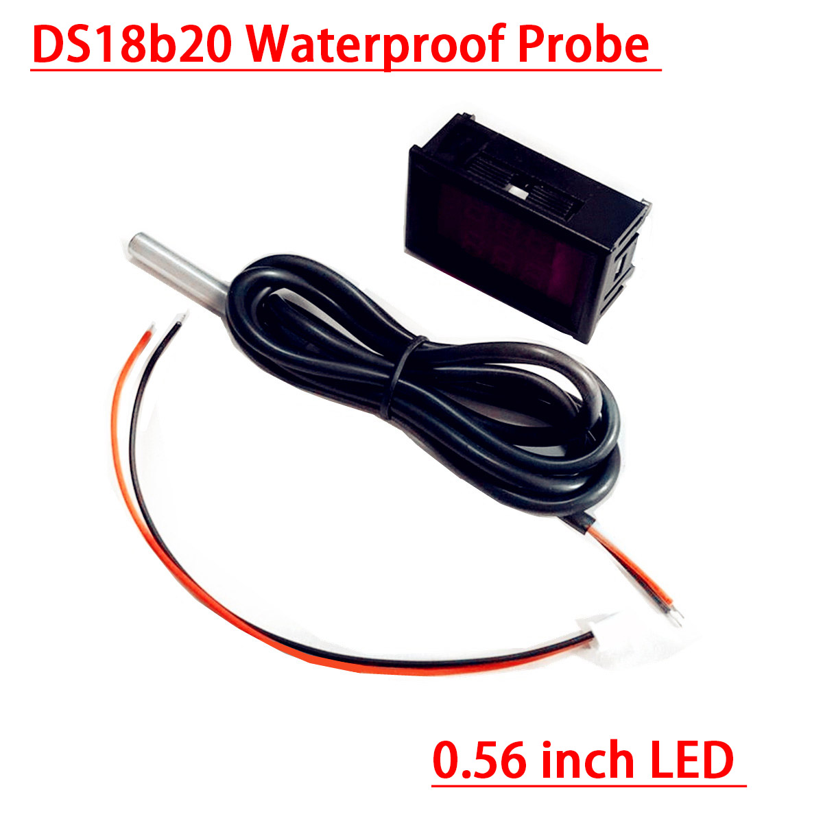DC 12V 24V DS18b20 LED Digital - Ds18B20 Temperature Sensor ulasan dan harga
