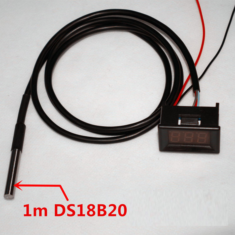 DC 12V 24V DS18b20 LED Digital - Ds18B20 Temperature Sensor ulasan dan harga