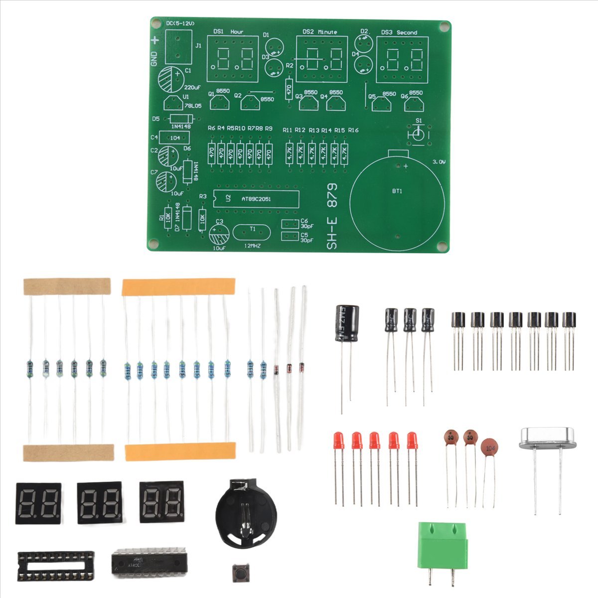 A003 AT89C2051 6 Digital LED D - Diy Electronics Flux ulasan dan harga