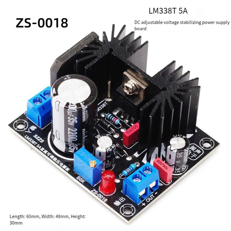 [EYEL!NEW!】 LM338 5A Adjustabl - Diy Electronics Filament ulasan dan harga
