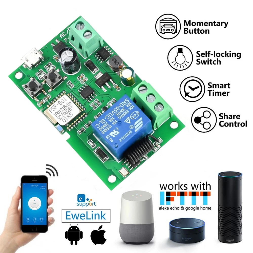 USB 5v DC7-32V eWeLink Smart W - Relay Module 5V ulasan dan harga