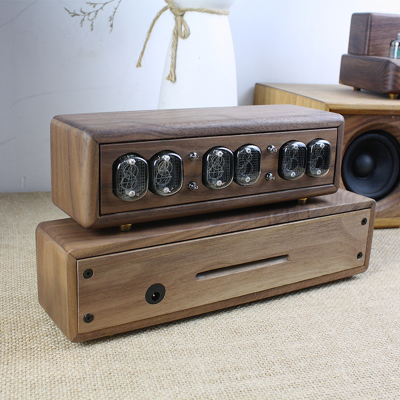 Luxury Wood Nixie Tube Clock D - Diy Electronics Gifts ulasan dan harga