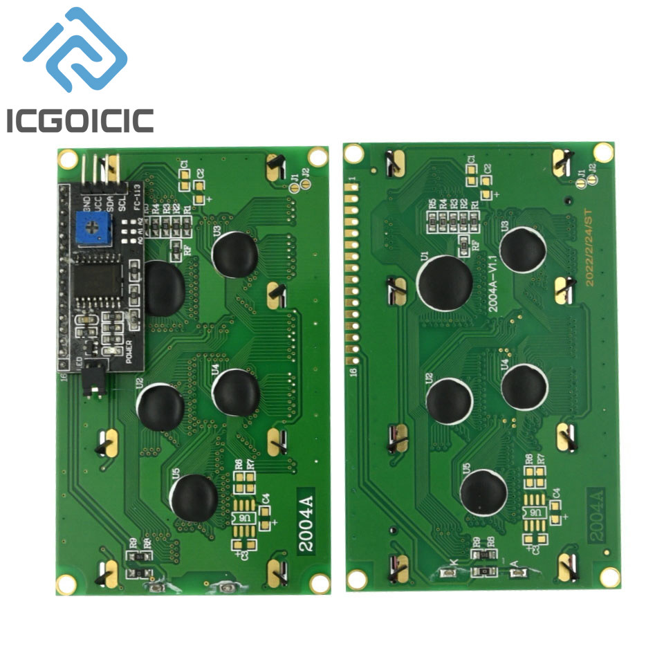 2004A LCD2004 Blue / Yellow-Gr - I2C Lcd Display ulasan dan harga