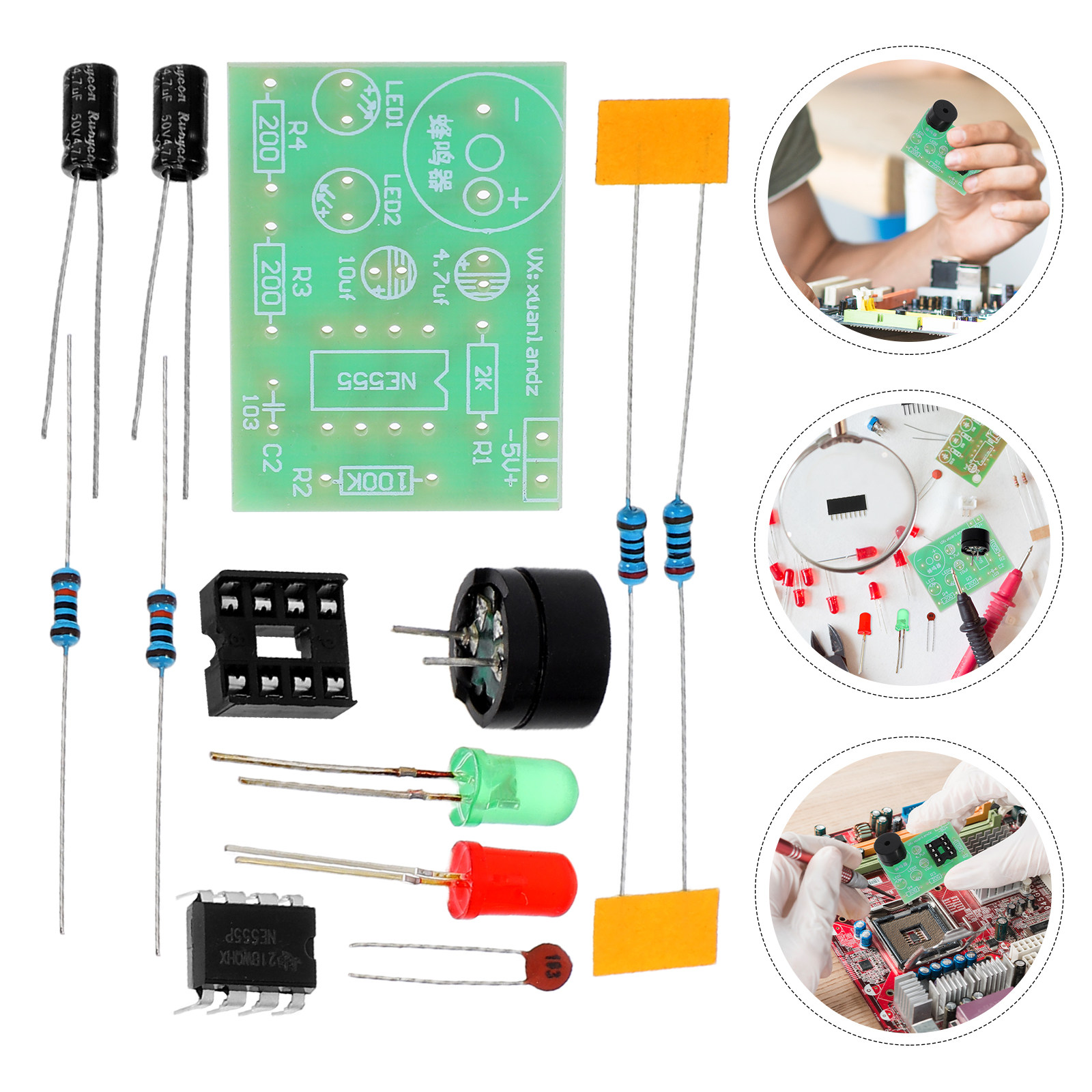 3Pcs Electronics Training Kit  - Diy For Electronics ulasan dan harga