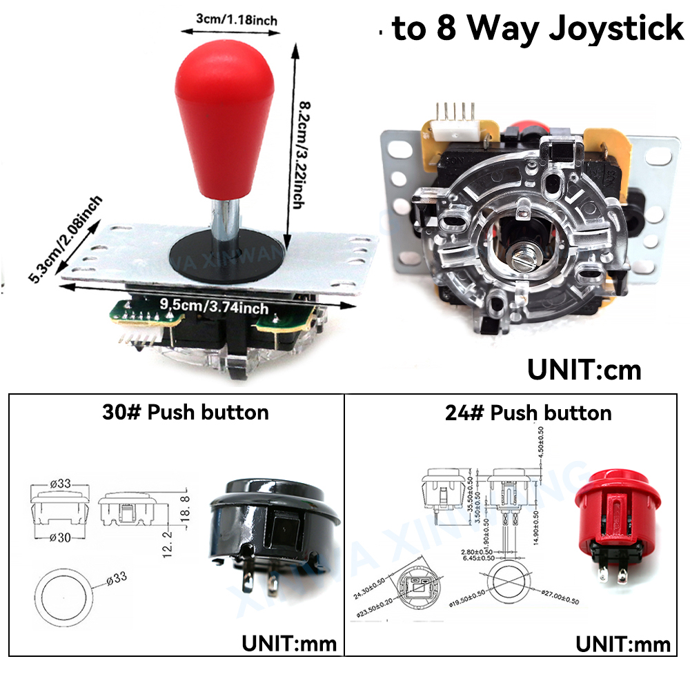 Arcade Joystick Copy SANWA Gam - Diy Electronics Game ulasan dan harga