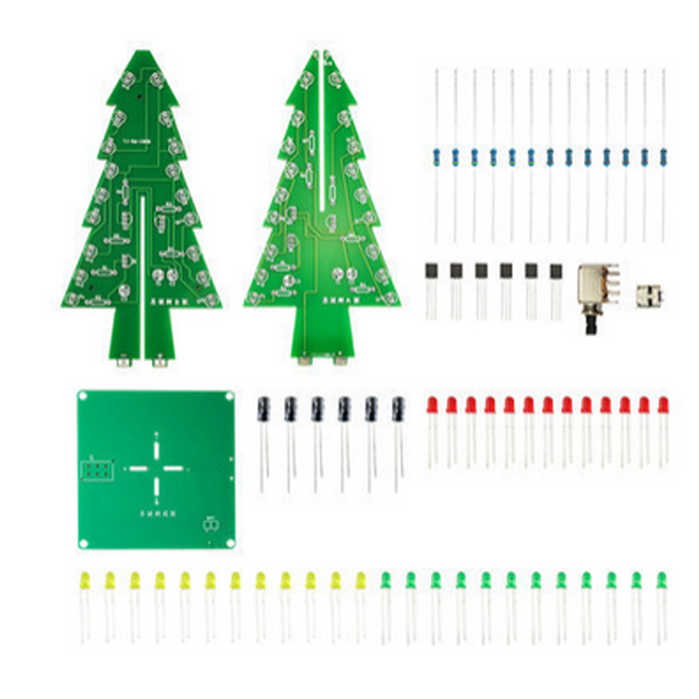 DIY Christmas Tree LED Flash K - Diy Electronics Set ulasan dan harga