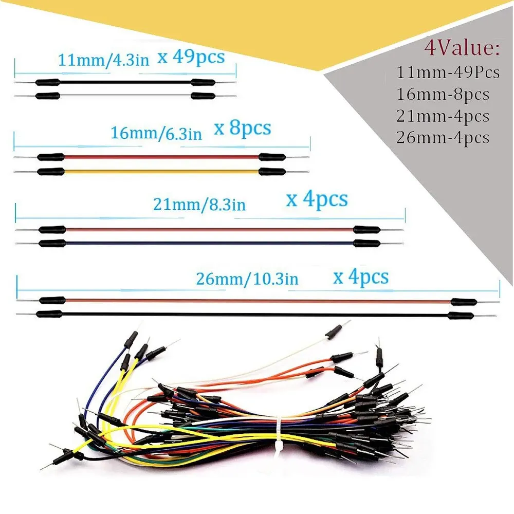Breadboard Jumper Wire Kit wit - Diy Electronics Breadboard ulasan dan harga