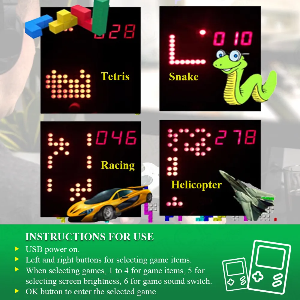 DIY Pixel Game Maker Kit Elect - Diy Electronics Game ulasan dan harga