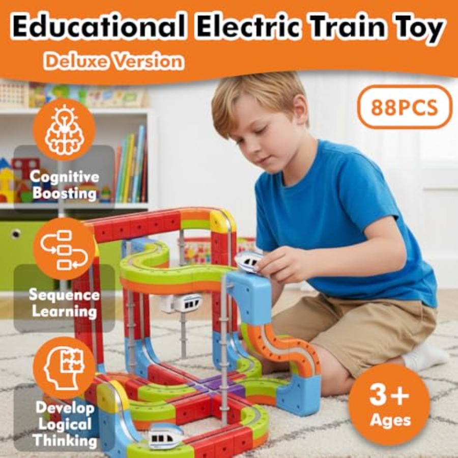 Electric Train Set for STEM Le - Diy Electric Car ulasan dan harga