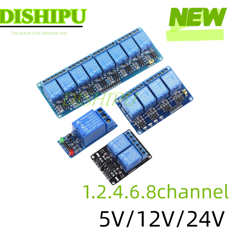 DC 5V 12V 24V 1 2 4 6 8 Channe - Relay Module 5V ulasan dan harga