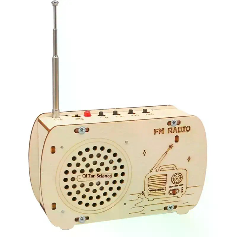 DIY Wooden FM Radio Kit Vintag - Diy Electronics Projects For Students ulasan dan harga