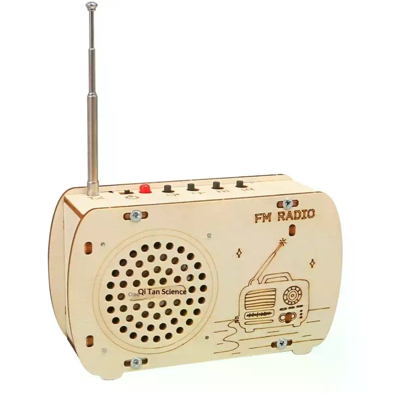 DIY Wooden FM Radio Kit Vintag - Diy Electronics Projects For Students ulasan dan harga