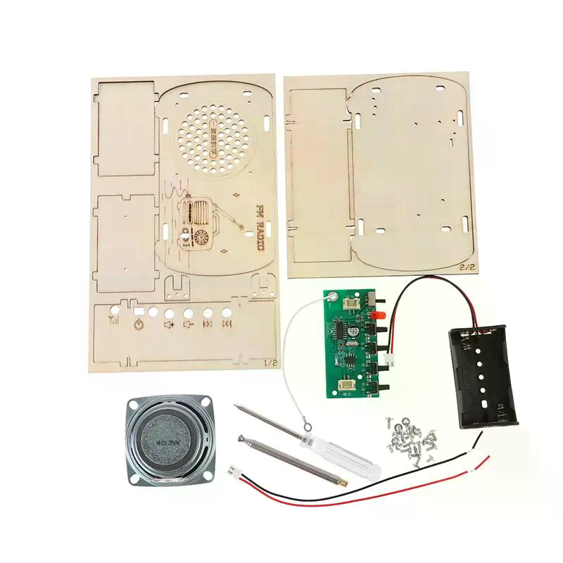 DIY Wooden FM Radio Kit Vintag - Diy Electronics Projects For Students ulasan dan harga