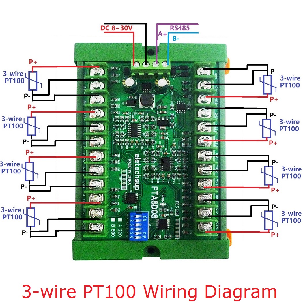 RS485 Temperature Sensor Acqui - Ds18B20 Temperature Sensor ulasan dan harga