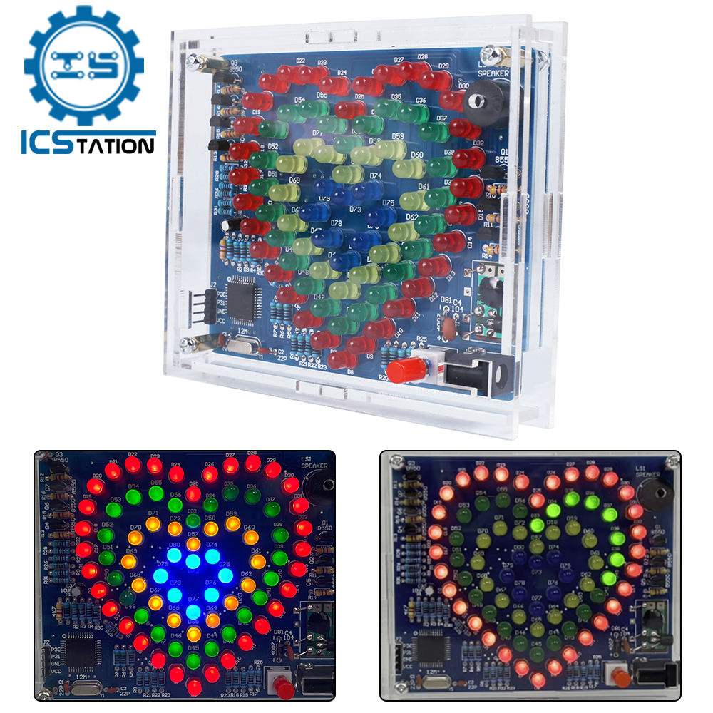 DIY LED Electronic Kit Heart S - Diy Electronics Projects For Students ulasan dan harga