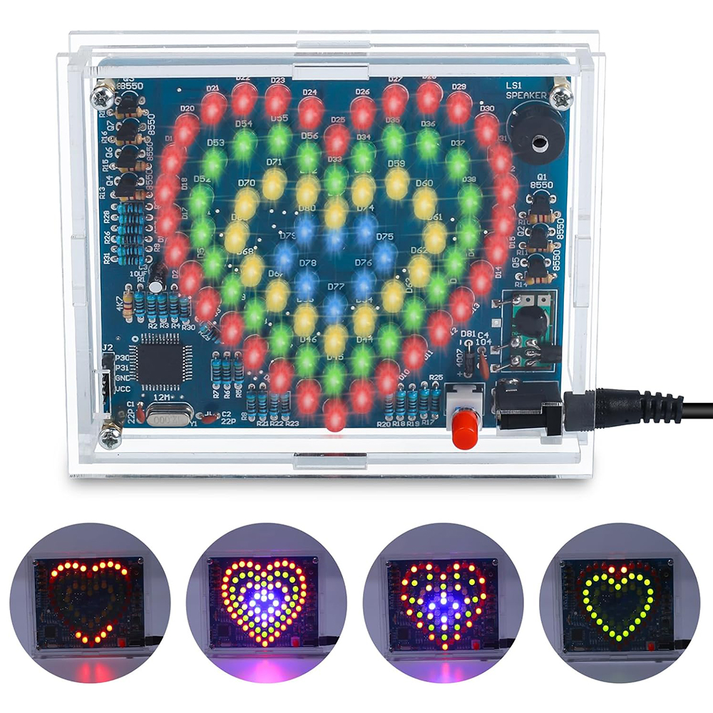 DIY LED Electronic Kit Heart S - Diy Electronics Projects For Students ulasan dan harga