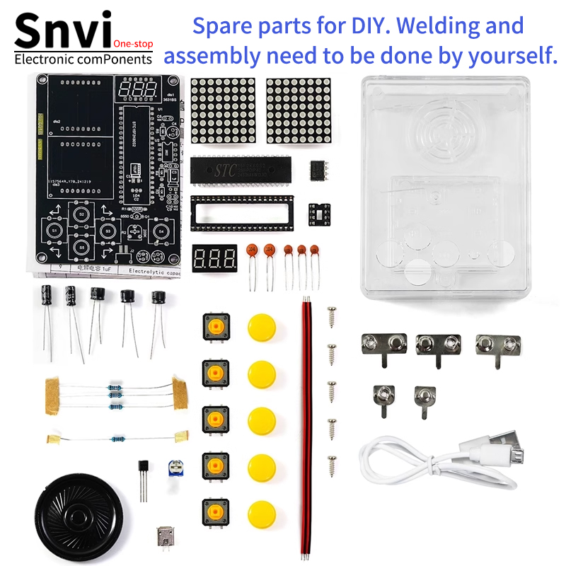 Snvi DIY Pixel Game Console Ki - Diy Electronics Game ulasan dan harga