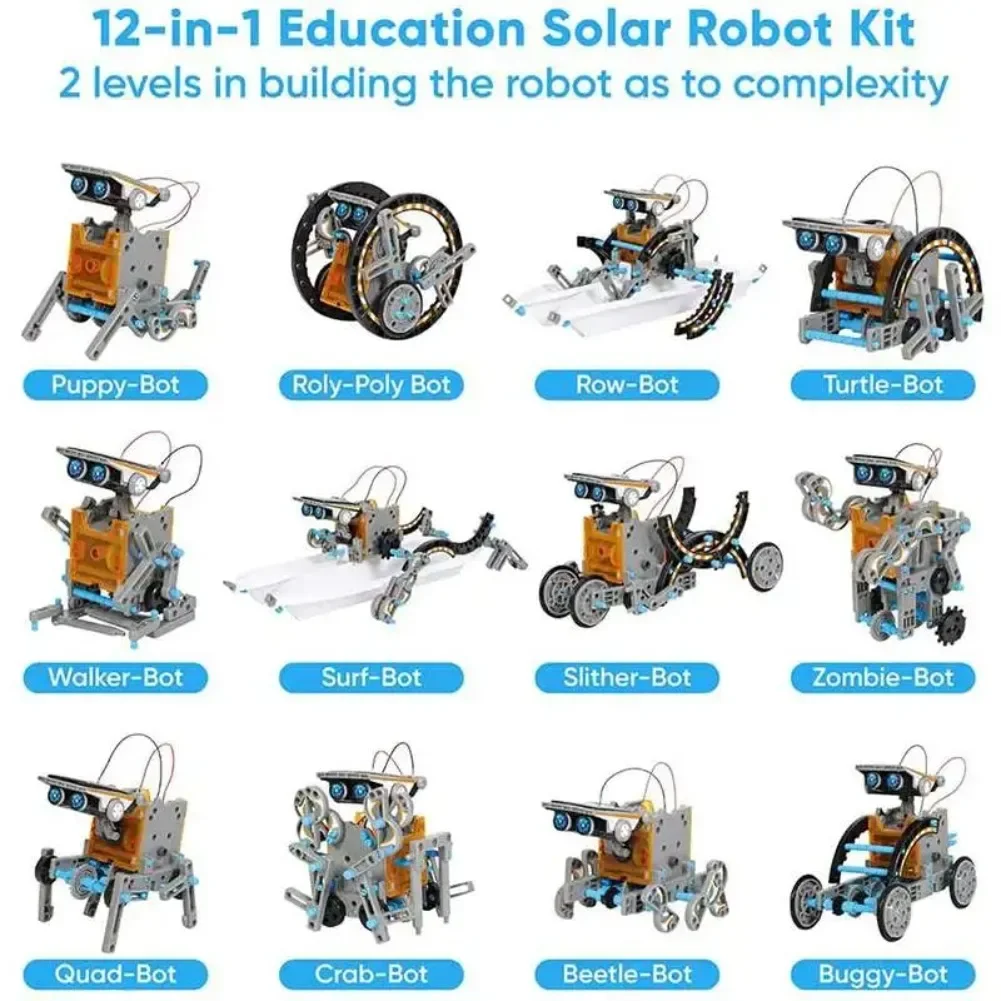 13 in 1 Solar Powered Robot Sc - Diy Electronics Set ulasan dan harga