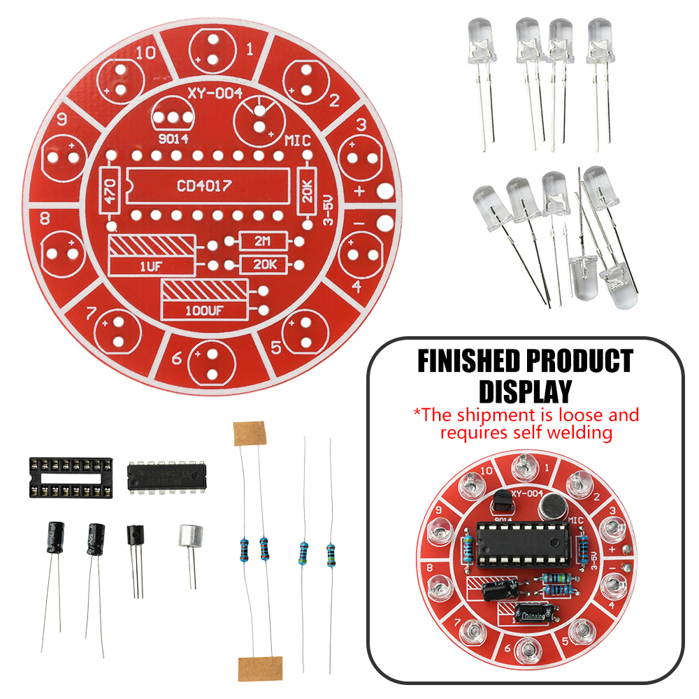 3–5V DC voice-controlled rotat - Diy Electronics Game ulasan dan harga